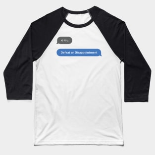 Korean Slang Chat Word ㅇㅈㄴ Meanings - Defeat or Disappointment Baseball T-Shirt